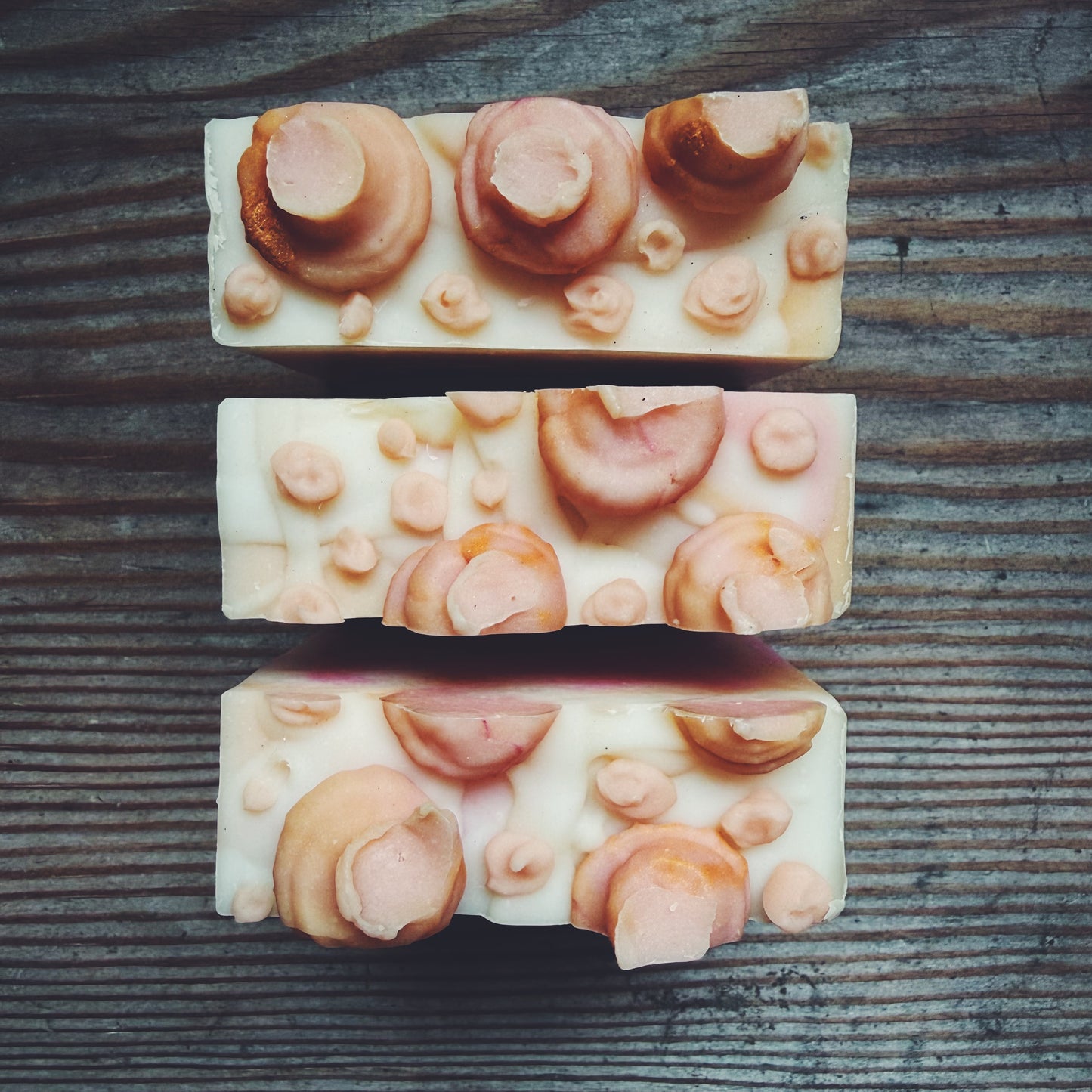 Peach, Coconut Cream & Honeysuckle Cold Process Soap