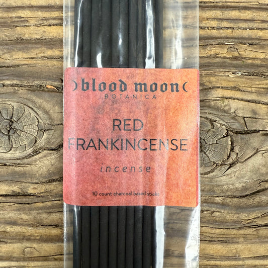 Hand-Dipped Charcoal Based Incense Sticks, Red Frankincense