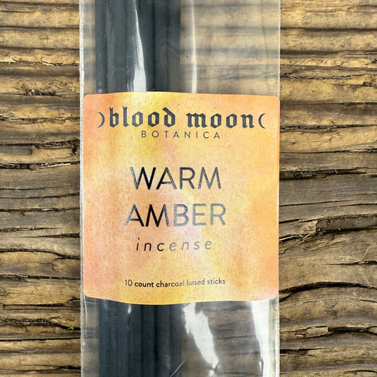 Hand-Dipped Charcoal Based Incense Sticks, Amber