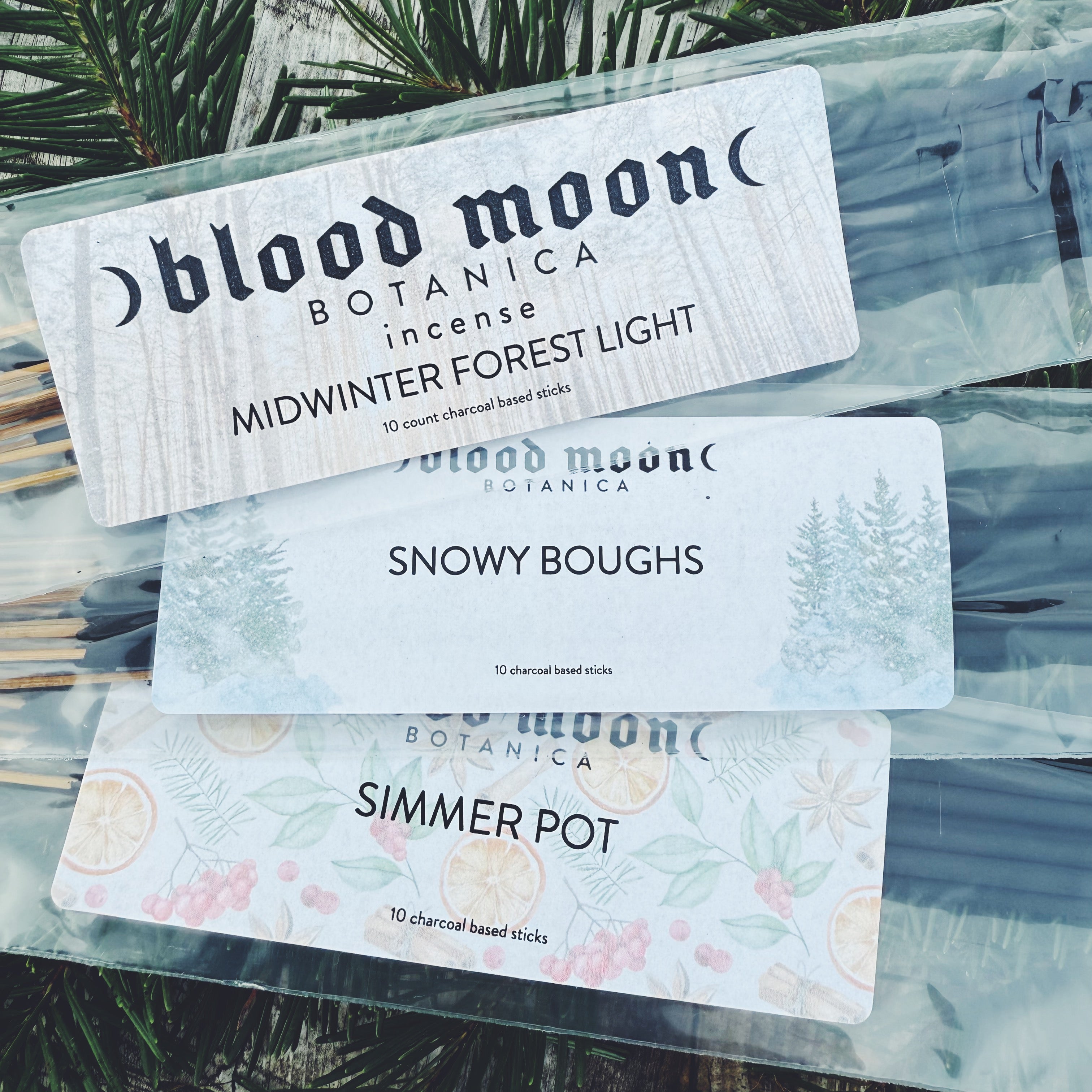 Hand-Dipped Charcoal Based Incense Sticks – Blood Moon Botanica