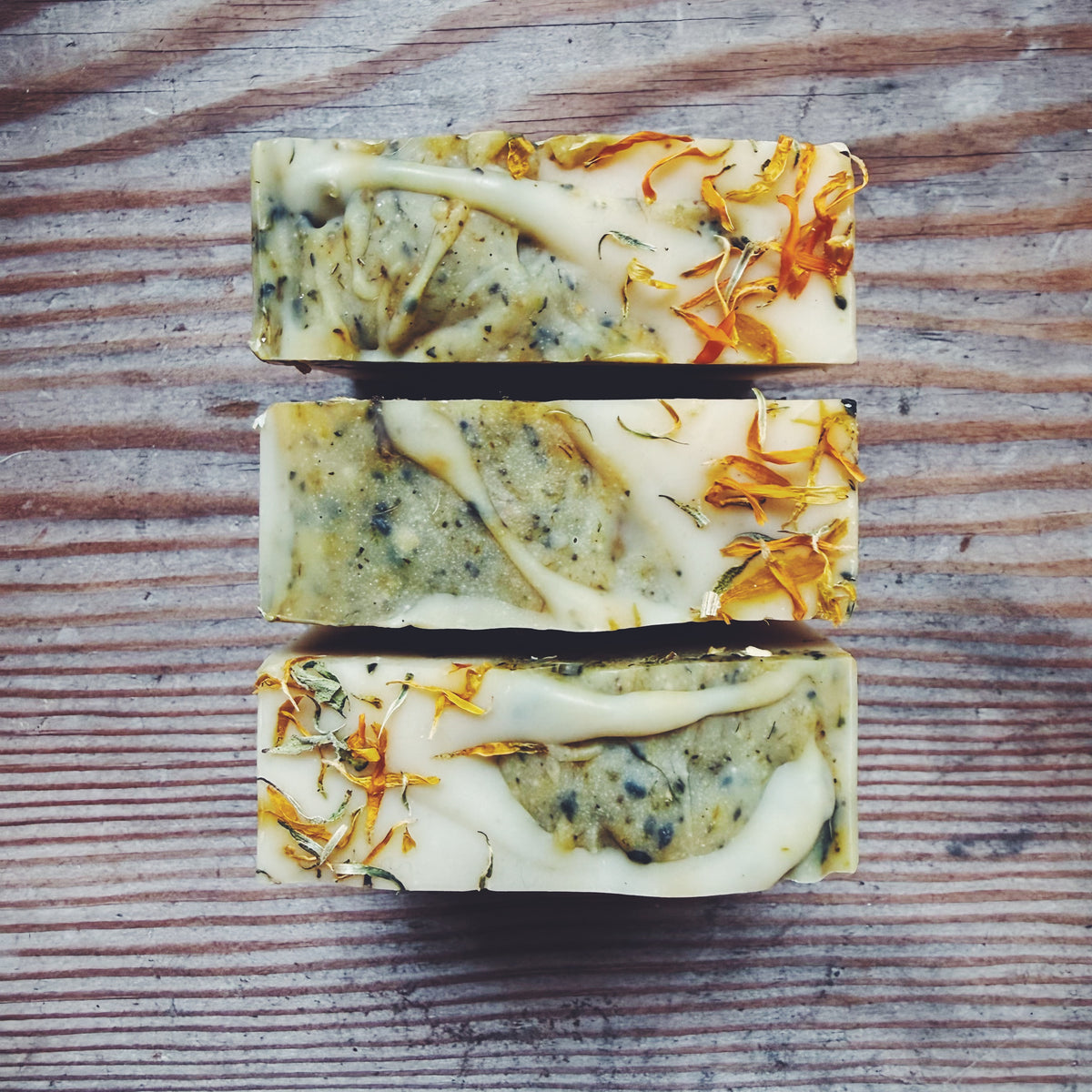 Cottage Calendula Whole Plant Infused Cold Process Soap