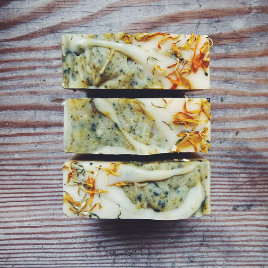 Cottage Calendula Whole Plant Infused Cold Process Soap